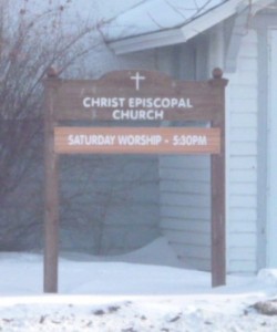 epicopalian church signpost